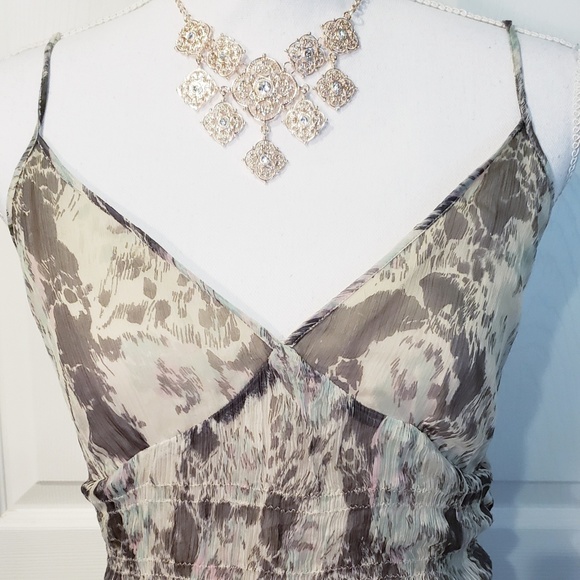 TOPSHOP Patterned Spaghetti Strap Midi Dress - Picture 3 of 7